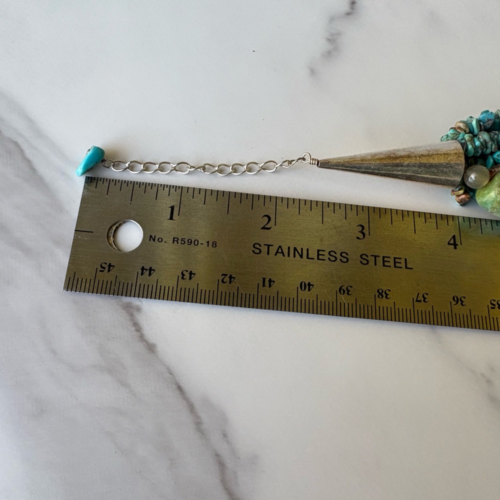 Artisan Turquoise Multi-Strand Statement Necklace… - image 5